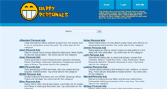 Desktop Screenshot of happypersonals.com